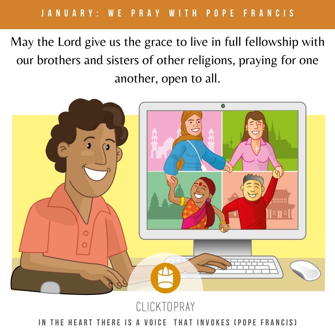 Pope’s Prayer Intention for January: Fellowship with other religions