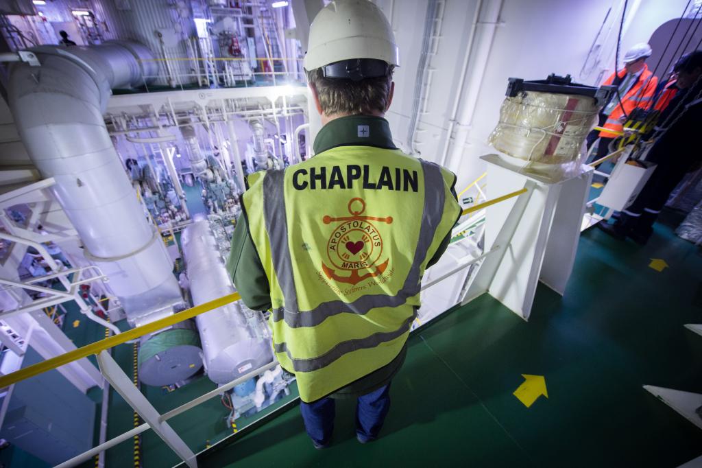 Chaplain’s vital work
with seafarers