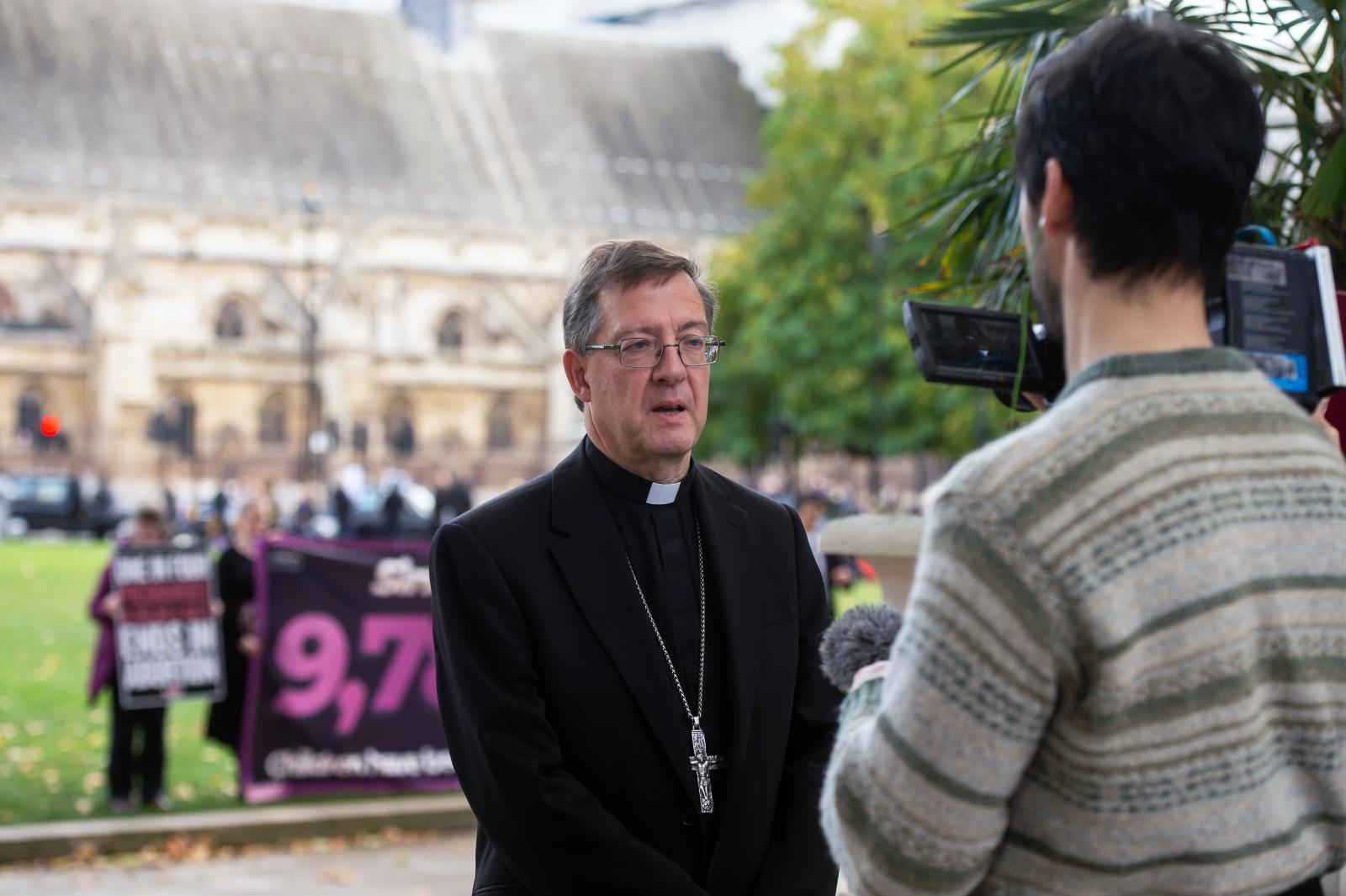 Bishop Sherrington says buffer zone legislation discriminates against people of faith
