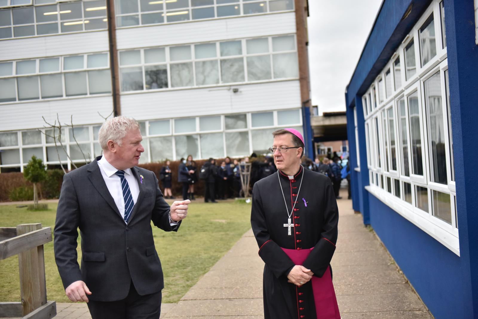 Nicholas Breakspear School welcomes Bishop John Sherrington