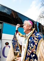 Archbishop of Westminster blesses Lourdes Jumbulance