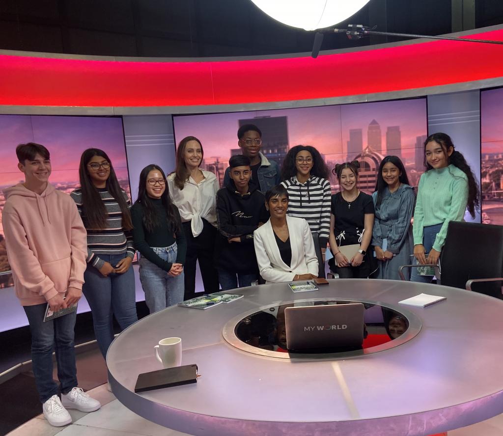 Bishop Challoner students help produce BBC news programme