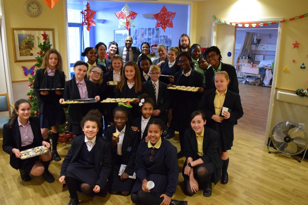 Bishop Challoner Students Bring Christmas Cheer to St Joseph’s Hospice