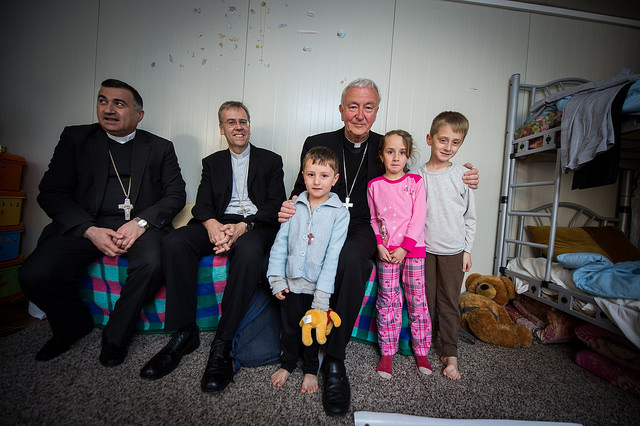 Bishop Nicholas Visits Refugees in Erbil