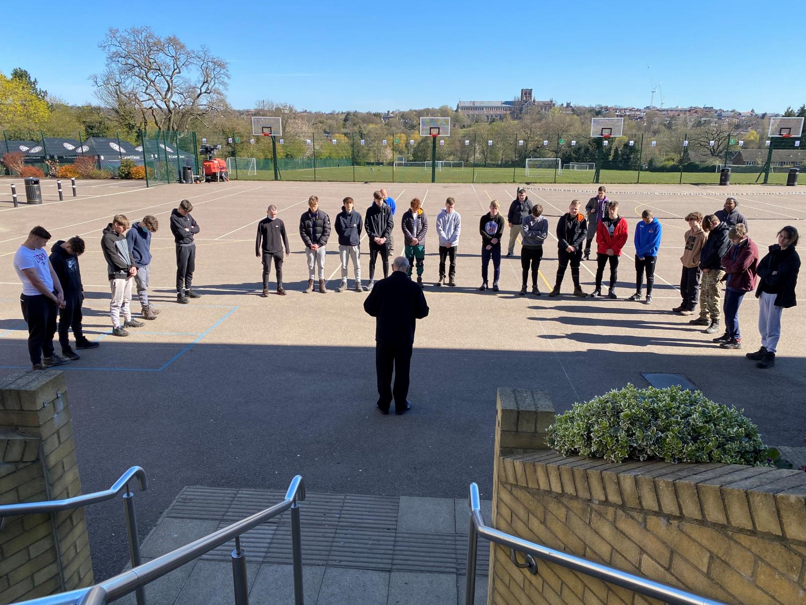 St Columba’s students pay respects to Prince Philip before Bronze DofE expedition