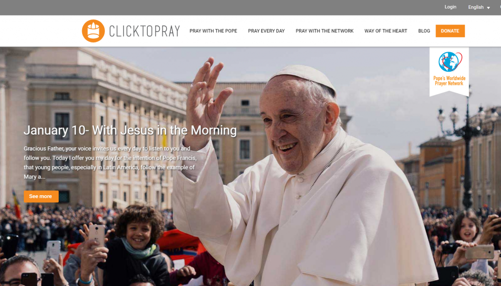 Click to Pray chosen as official prayer platform for WYD Panama