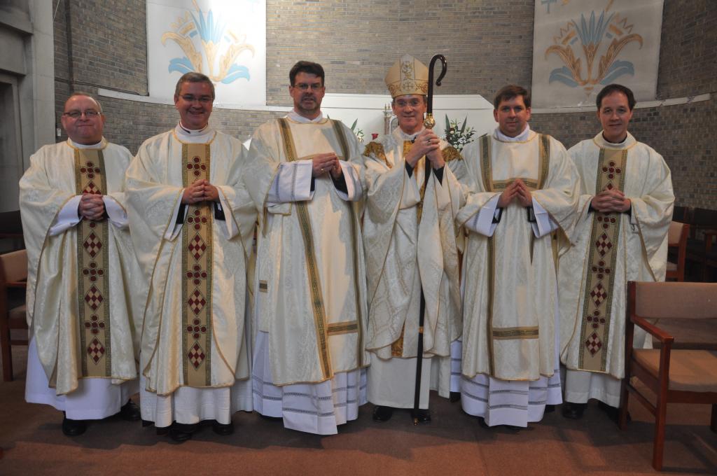 Bishop John Arnold ordains two new deacons at Allen Hall