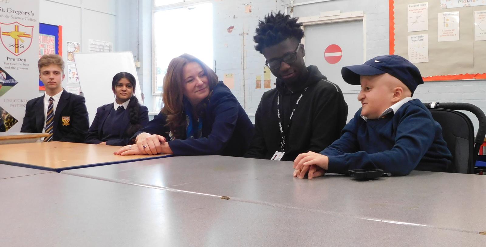 Secretary of State for Education visits St Gregory’s Science College