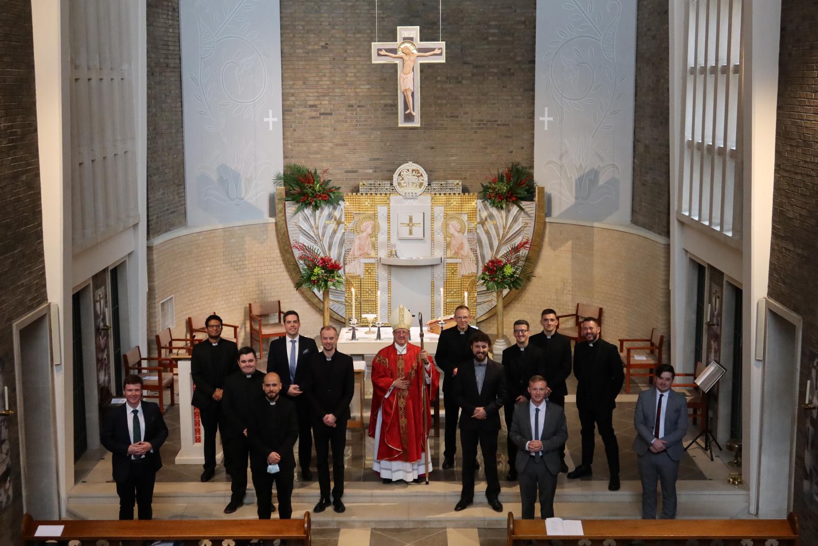 Seminarians receive ministries of Lector, Acolyte and admission to Candidacy in joint celebration