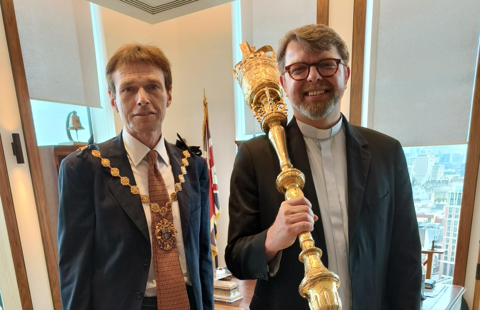 Cathedral Dean gets to grips with Cromwell’s hated Mace