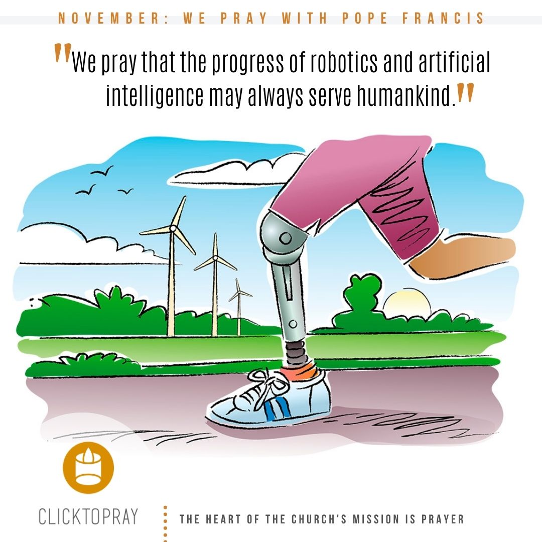 Pope’s Prayer Intention for November: Progress of Robotics and Artificial Intelligence