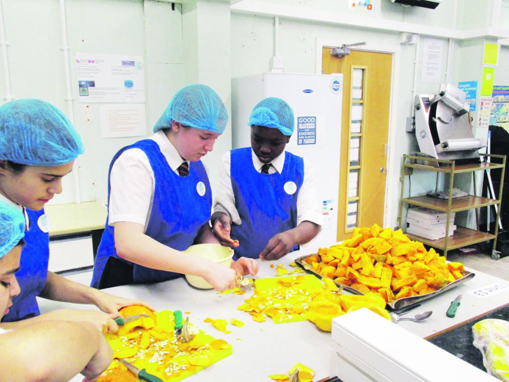 Pupils’ passion for pumpkins feeds homeless