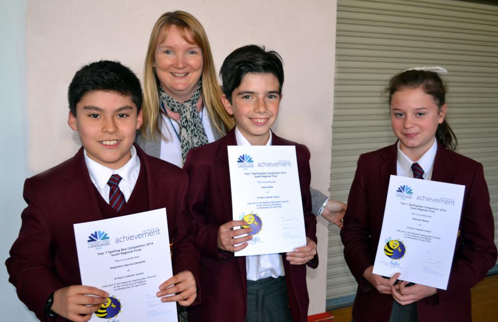 St Paul’s Catholic College in final of Spelling Bee