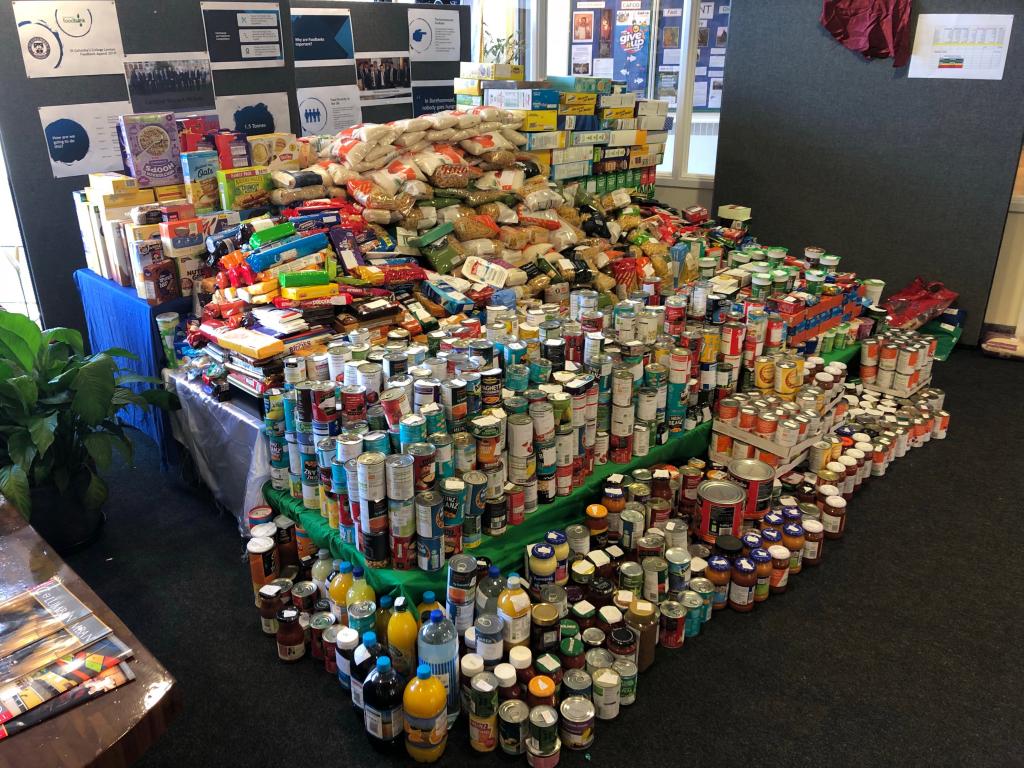 St Columba’s collects over a tonne of donations for foodbanks