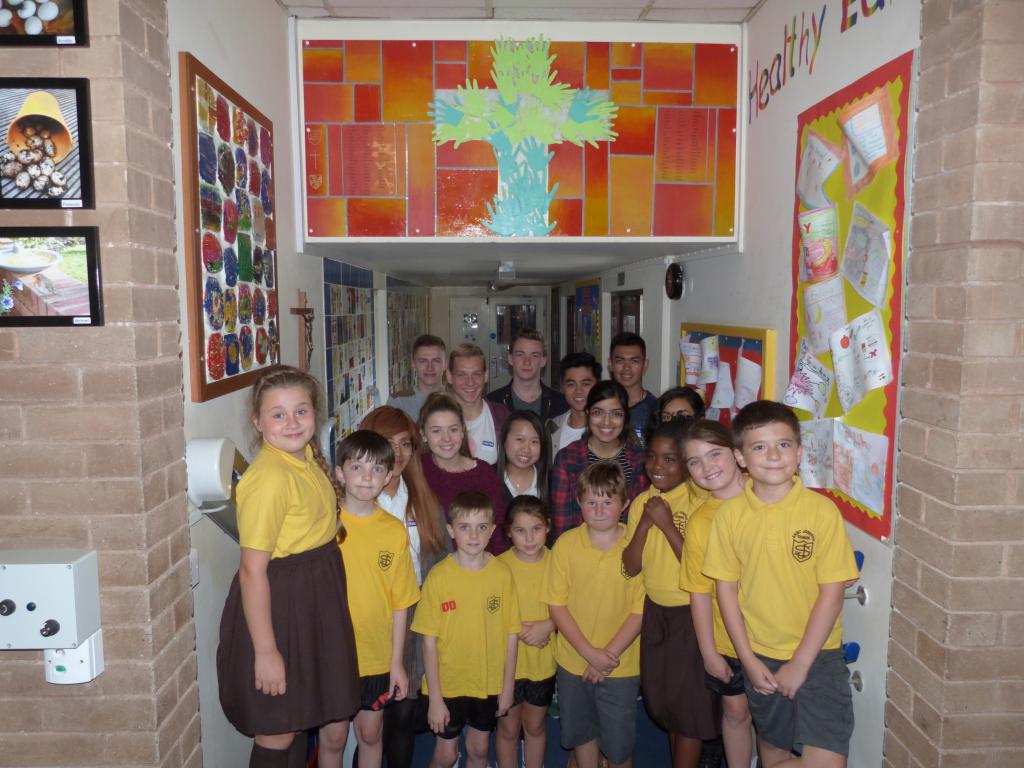 St Joseph’s and St Dominic’s Work Together on Mural