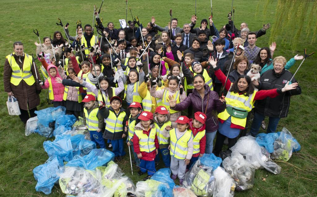 St Gregory’s Pupils Lead Park Clean Up
