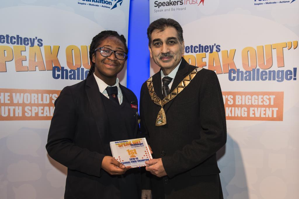 St Gregory’s Pupil Wins Regional Final at the Jack Petchey Speak Out! Challenge