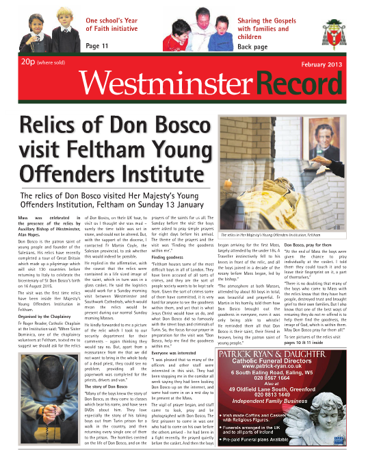 February Edition of Westminster Record now available online